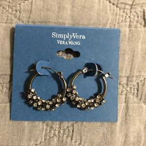 Dark silver earrings